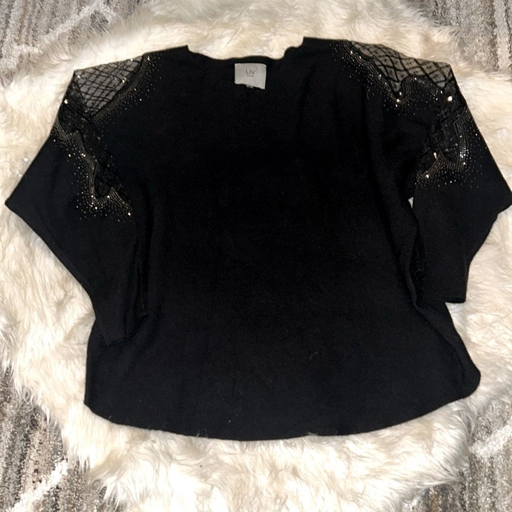 LIV milano  | black sweater size XL - Picture 3 of 10